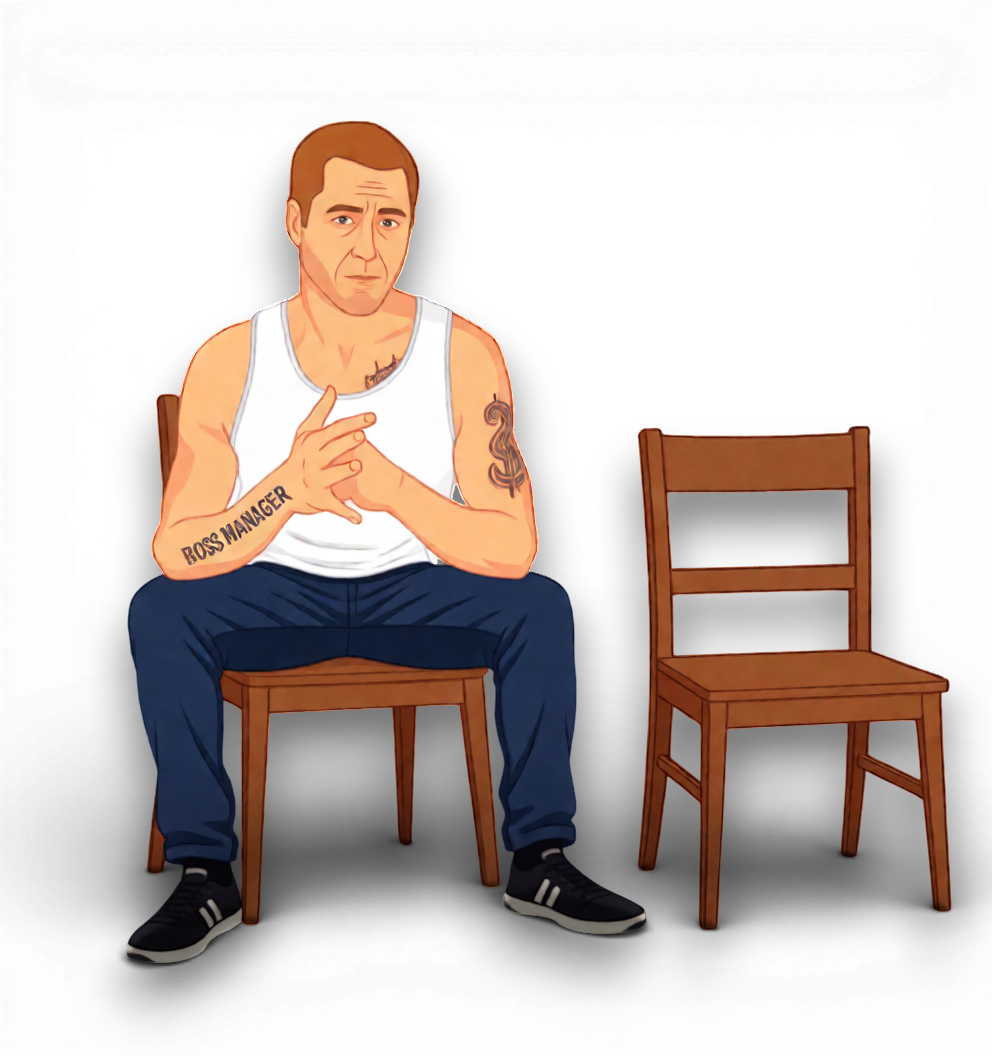 Арестант на табурете